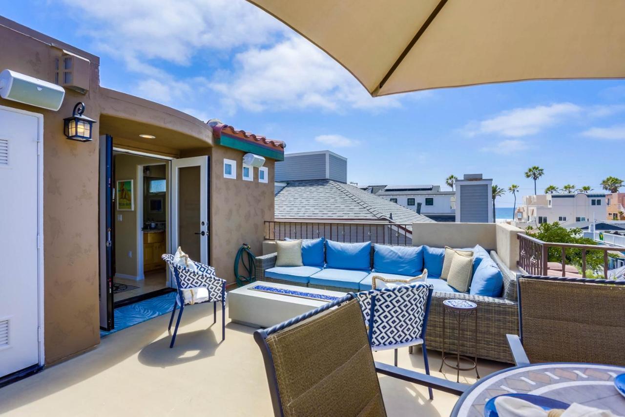 Stunning Ocean View Home W Rooftop Terrace, Firepit, Fast Wifi, Ac & Parking! San Diego Exterior photo